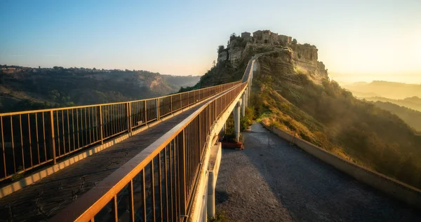 Civita Bagnoregio Egy Szép Régi Város Közép Olaszország Viterbo Megyében — Stock Fotó