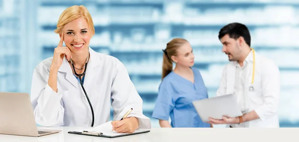 Healthcare People Group Professional Doctor Working Hospital Office Clinic Other — Stock Photo, Image