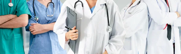 Grupo Personas Salud Médico Profesional Que Trabaja Consultorio Del Hospital — Foto de Stock