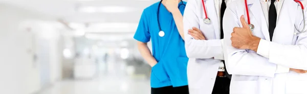 Groupe Des Professionnels Santé Médecin Professionnel Travaillant Dans Bureau Clinique — Photo