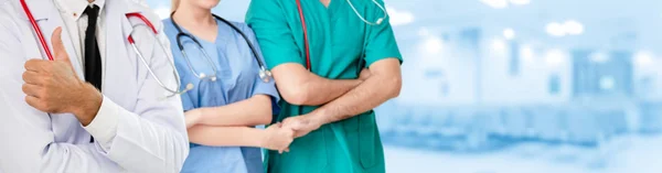 Gruppo Persone Sanitarie Medico Professionista Che Lavora Nello Studio Ospedaliero — Foto Stock
