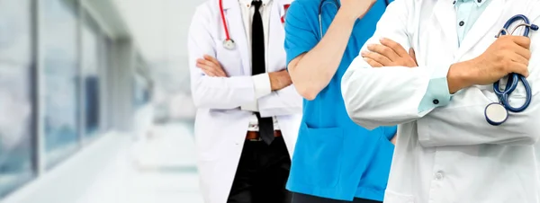 Gruppo Persone Sanitarie Medico Professionista Che Lavora Nello Studio Ospedaliero — Foto Stock