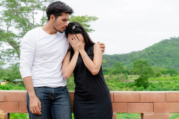 Casal Infeliz Homens Mulheres Mau Casamento Conceito Problema — Fotografia de Stock