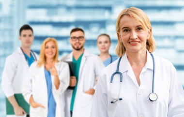 Sağlık insan grubu. Diğer doktorlar, hemşire ve cerrah hastane ofis veya klinik çalışma profesyonel doktor. Tıbbi Teknoloji Araştırma Enstitüsü ve Doktor personel hizmet anlayışı.