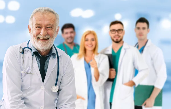 Gruppo Persone Sanitarie Medico Professionista Che Lavora Nello Studio Ospedaliero — Foto Stock