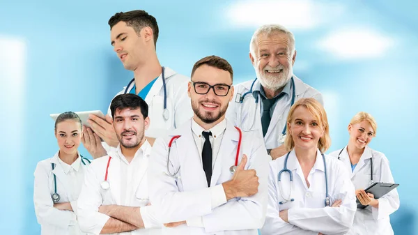 Las Personas Salud Agrupan Retrato Diseño Creativo Personal Médico Profesional — Foto de Stock