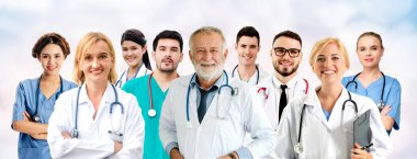 Sağlık insan grubu. Diğer doktorlar, hemşire ve cerrah hastane ofis veya klinik çalışma profesyonel doktor. Tıbbi Teknoloji Araştırma Enstitüsü ve Doktor personel hizmet anlayışı.