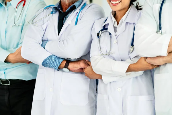 Grupo Personas Salud Médico Profesional Que Trabaja Consultorio Del Hospital — Foto de Stock