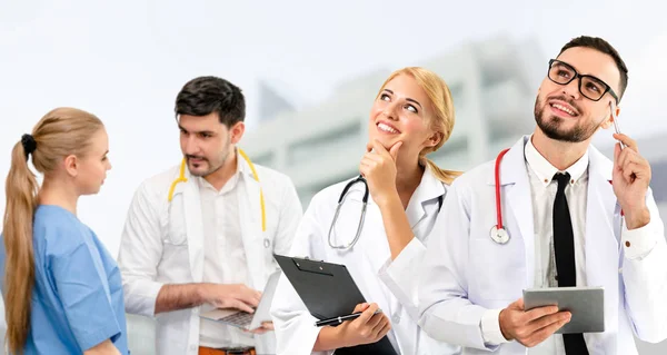 Healthcare People Group Professional Doctor Working Hospital Office Clinic Other — Stock Photo, Image