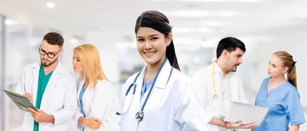 Healthcare People Group Professional Doctor Working Hospital Office Clinic Other — Stock Photo, Image