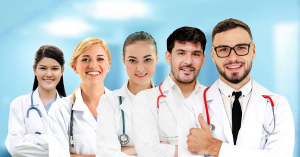 Grupo Personas Salud Médico Profesional Que Trabaja Consultorio Del Hospital — Foto de Stock