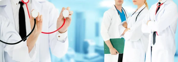 Healthcare People Group Professional Doctor Working Hospital Office Clinic Other — Stock Photo, Image