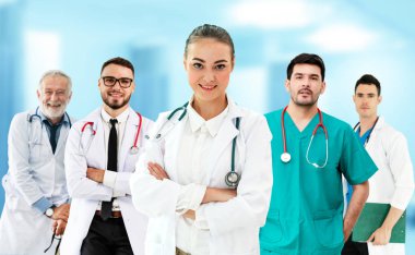 Sağlık insan grubu. Diğer doktorlar, hemşire ve cerrah hastane ofis veya klinik çalışma profesyonel doktor. Tıbbi Teknoloji Araştırma Enstitüsü ve Doktor personel hizmet anlayışı.