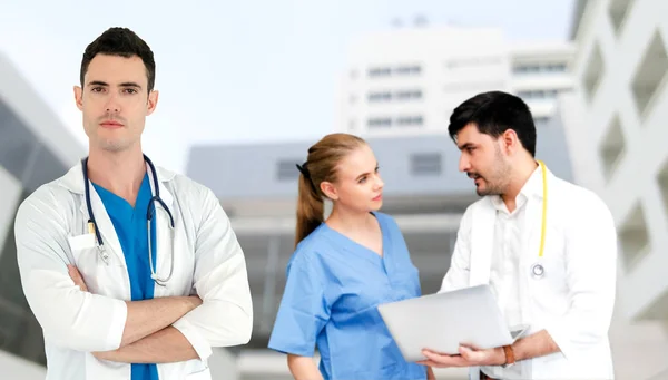 Healthcare People Group Professional Doctor Working Hospital Office Clinic Other — Stock Photo, Image