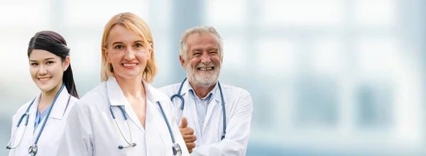 Grupo Personas Salud Médico Profesional Que Trabaja Consultorio Del Hospital — Foto de Stock