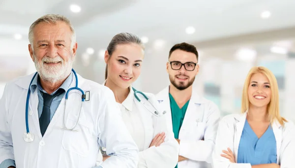 Healthcare People Group Professional Doctor Working Hospital Office Clinic Other — Stock Photo, Image