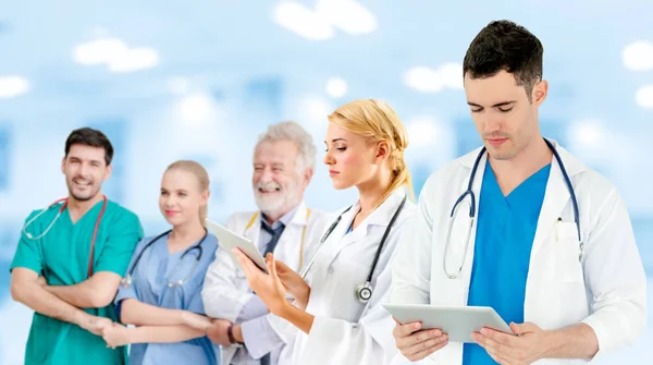 Healthcare People Group Professional Doctor Working Hospital Office Clinic Other — Stock Photo, Image