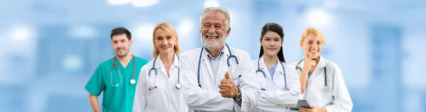 Gruppo Persone Sanitarie Medico Professionista Che Lavora Nello Studio Ospedaliero — Foto Stock