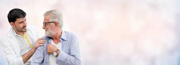 Patient Besucht Arzt Krankenhaus Konzept Der Medizinischen Gesundheitsfürsorge Und Des — Stockfoto