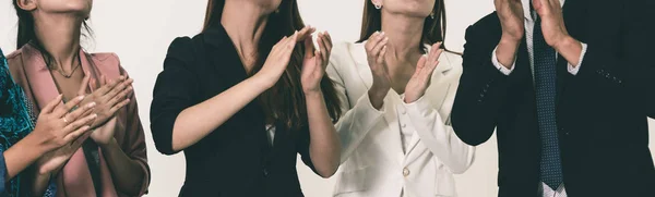 Gente Negocios Aplaudiendo Una Reunión Negocios Concepto Premio Conferencia Presentación —  Fotos de Stock