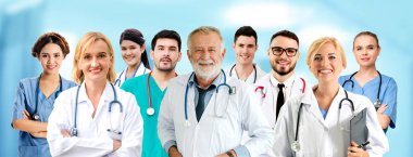 Sağlık insan grubu. Diğer doktorlar, hemşire ve cerrah hastane ofis veya klinik çalışma profesyonel doktor. Tıbbi Teknoloji Araştırma Enstitüsü ve Doktor personel hizmet anlayışı.