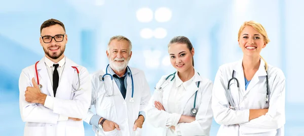 Grupo Personas Salud Médico Profesional Que Trabaja Consultorio Del Hospital — Foto de Stock