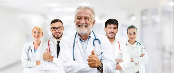 Grupo Personas Salud Médico Profesional Que Trabaja Consultorio Del Hospital — Foto de Stock