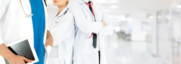 Gruppo Persone Sanitarie Medico Professionista Che Lavora Nello Studio Ospedaliero — Foto Stock