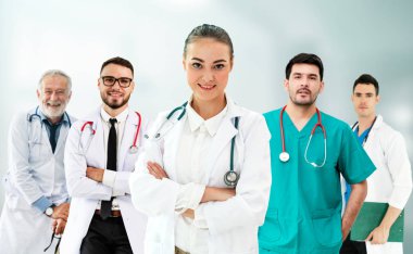 Sağlık insan grubu. Diğer doktorlar, hemşire ve cerrah hastane ofis veya klinik çalışma profesyonel doktor. Tıbbi Teknoloji Araştırma Enstitüsü ve Doktor personel hizmet anlayışı.