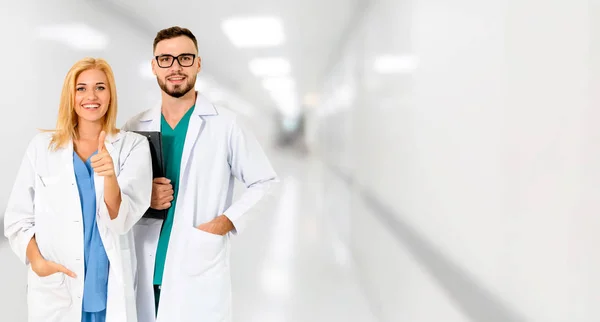 Doctor Working Another Doctor Hospital Healthcare Medical Service — Stock Photo, Image