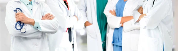 Gruppo Persone Sanitarie Medico Professionista Che Lavora Nello Studio Ospedaliero — Foto Stock