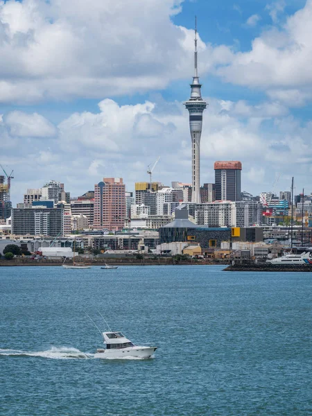 Auckland City Skyline Stadtzentrum Und Auckland Sky Tower Das Ikonische — Stockfoto