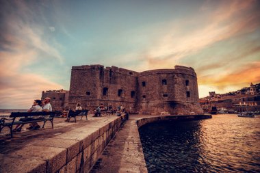 Hırvatistan 'ın Dubrovnik Eski Kenti Tarihi Duvarı