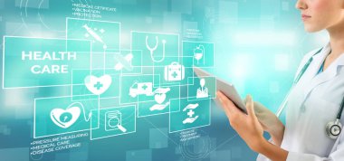 Hastanede Tıbbi Sağlık Grafik ile Doktor