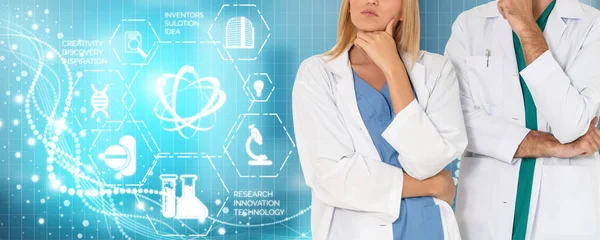Doctor with Medical Healthcare Research Concept — Stock Photo, Image