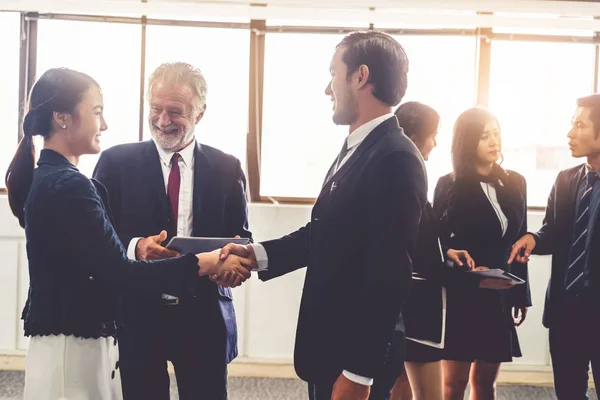 Many businessmen and businesswomen group meeting. — Stock Photo, Image