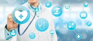 Hastanede Tıbbi Sağlık Grafik ile Doktor