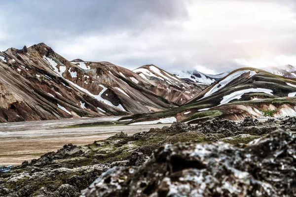 Landmannalaugar İzlanda 'nın manzarası — Stok fotoğraf