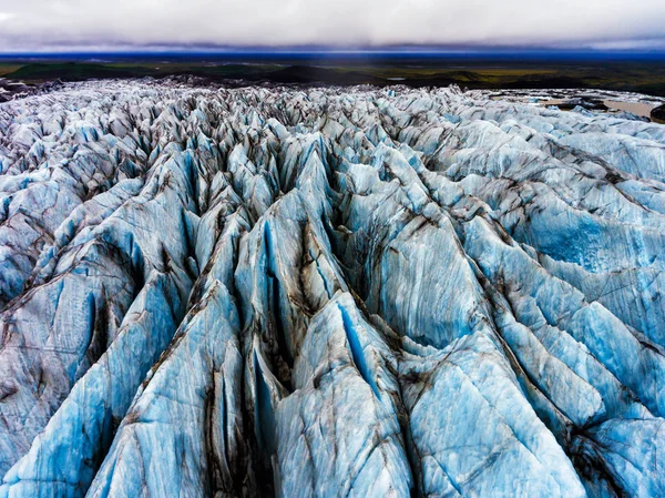 Svinafellsjokull Gletsjer in Vatnajokull, IJsland. — Stockfoto