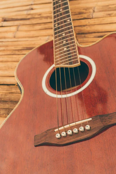 Classical guitar on wood background. — Stock Photo, Image