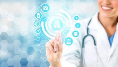 Hastanede Tıbbi Sağlık Grafik ile Doktor
