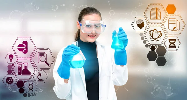 Wissenschaftler mit medizinischem Forschungskonzept — Stockfoto