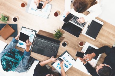 Ofis Odasında Grup Toplantısı.