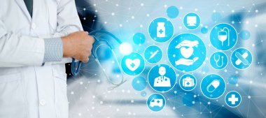 Hastanede Tıbbi Sağlık Grafik ile Doktor