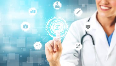 Hastanede Tıbbi Sağlık Grafik ile Doktor