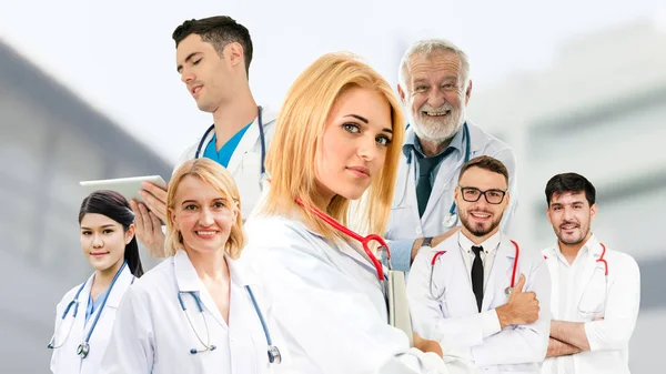 Grupo de personas médicas y médicas . — Foto de Stock