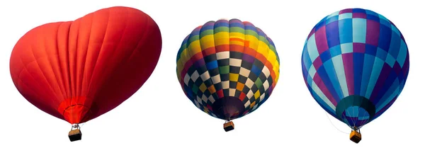 Hot air balloon isolated on white background. — Stock Photo, Image