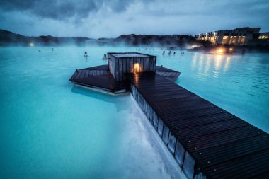 Reykjavik Jeotermal Spa Blue Lagoon, İzlanda.