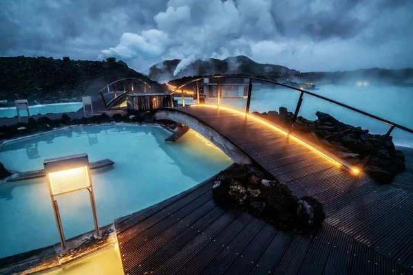 Geotermalne spa Błękitna Laguna w Reykjaviku, Islandia. — Zdjęcie stockowe