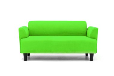 İskandinav kanepesi beyaz arka plan modern tasarım.